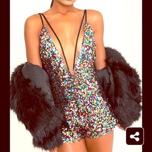 Sequin romper